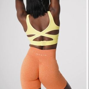 Nvgtn canary yellow allure sports bra